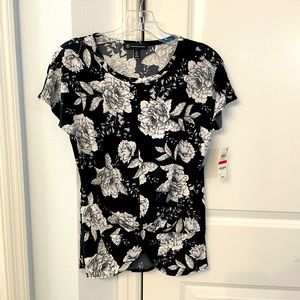 INC black and white top